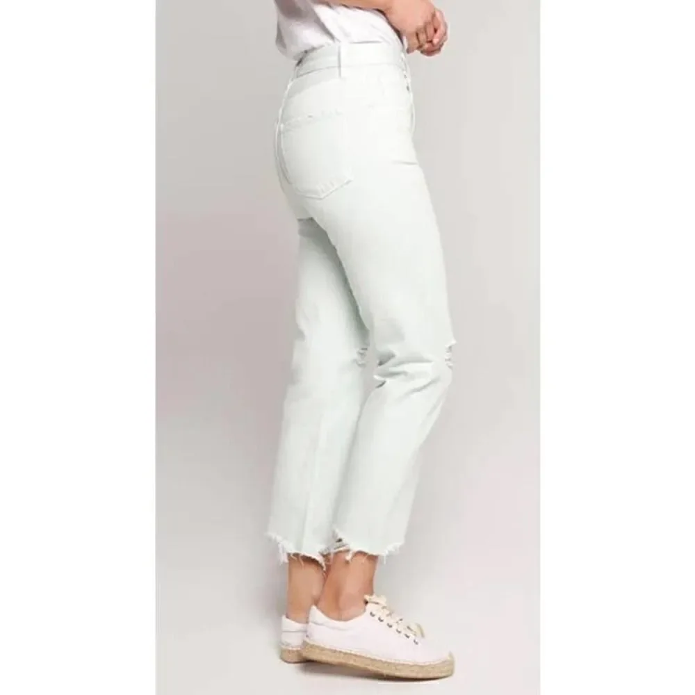 J. Brand Spearmint Destruct Wayne Crop Jeans NWT Sz. 28